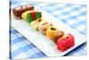 Assorted Colorful Sweets of India-SNEHITDESIGN-Stretched Canvas