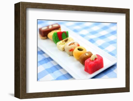 Assorted Colorful Sweets of India-SNEHITDESIGN-Framed Photographic Print