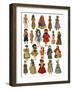 Assorted Dolls-English School-Framed Giclee Print