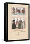 Assorted Fashions of Sixteenth Century French Noblewomen-Racinet-Framed Stretched Canvas