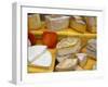 Assorted French Cheeses on a Market Stall, La Flotte, Ile De Re, Charente-Maritime, France, Europe-Richardson Peter-Framed Photographic Print