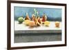 Assorted Fruit and Ribbons-Helen J. Vaughn-Framed Giclee Print