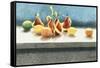 Assorted Fruit and Ribbons-Helen J. Vaughn-Framed Stretched Canvas