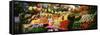 Assorted Fruits and Vegetables on a Market Stall, San Miguel De Allende, Guanajuato, Mexico-null-Framed Stretched Canvas