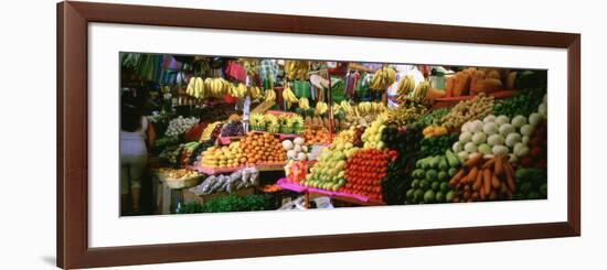 Assorted Fruits and Vegetables on a Market Stall, San Miguel De Allende, Guanajuato, Mexico-null-Framed Photographic Print