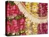 Assorted Hawaiian Leis, Hanging In Bright, Colorful Strands, Studio Shot-Design Pics-Stretched Canvas