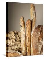 Assorted Loaves of Bread and Baguettes-Joerg Lehmann-Stretched Canvas