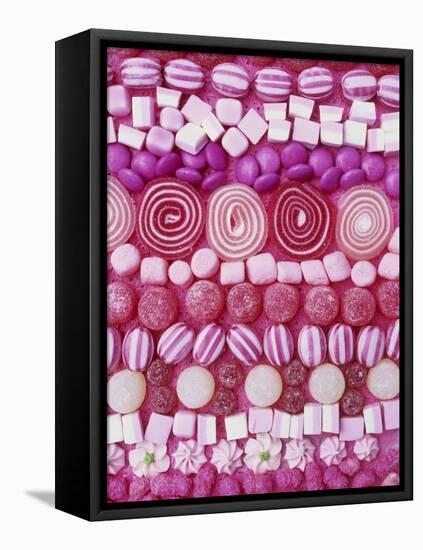 Assorted Pink Sweets-Linda Burgess-Framed Stretched Canvas