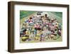 Assorted Plastic Household Containers on Highway-Found Image Press-Framed Photographic Print