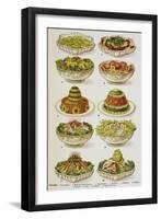 Assorted Salad Dishes-Isabella Beeton-Framed Giclee Print