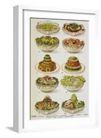 Assorted Salad Dishes-Isabella Beeton-Framed Giclee Print