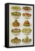 Assorted Salad Dishes-Isabella Beeton-Framed Stretched Canvas