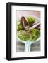 Assorted Salad Leaves in Plastic Strainer-Foodcollection-Framed Photographic Print