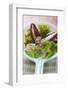 Assorted Salad Leaves in Plastic Strainer-Foodcollection-Framed Photographic Print