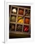 Assorted Spices in Type Case-Greg Elms-Framed Photographic Print