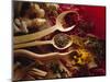 Assorted Spices in Wooden Spoons-Ulrike Koeb-Mounted Photographic Print