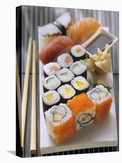 Assorted Sushi-null-Stretched Canvas