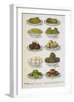 Assorted Vegetable Dishes-Isabella Beeton-Framed Giclee Print