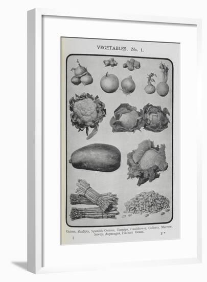 Assorted Vegetables-Isabella Beeton-Framed Giclee Print