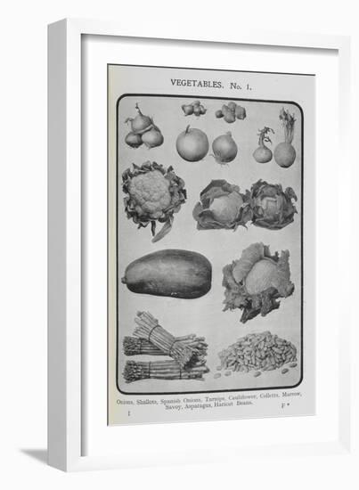 Assorted Vegetables-Isabella Beeton-Framed Giclee Print