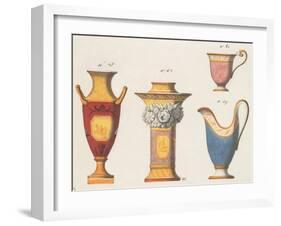 Assorted Vessels II-Anna Polanski-Framed Art Print