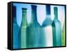 Assorted Wine Bottle Shadows-Ulrike Koeb-Framed Stretched Canvas