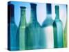 Assorted Wine Bottle Shadows-Ulrike Koeb-Stretched Canvas
