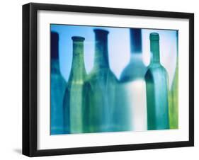 Assorted Wine Bottle Shadows-Ulrike Koeb-Framed Photographic Print