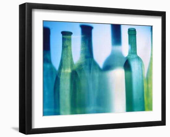 Assorted Wine Bottle Shadows-Ulrike Koeb-Framed Photographic Print