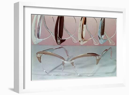 Assortment of Eyeglasses-null-Framed Art Print