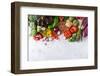 Assortment of Fresh Organic Farmer Market Vegetables-aamulya-Framed Photographic Print