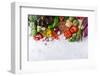 Assortment of Fresh Organic Farmer Market Vegetables-aamulya-Framed Photographic Print