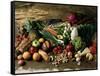 Assortment of Fruits, Vegetables & Nuts-null-Framed Stretched Canvas