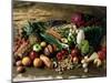 Assortment of Fruits, Vegetables & Nuts-null-Mounted Photographic Print