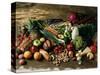 Assortment of Fruits, Vegetables & Nuts-null-Stretched Canvas