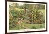 Assortment of Garden Plants-null-Framed Art Print