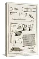 Assortment of Gardening Tools, from the Encyclopedie Des Sciences et Metiers by Denis Diderot-null-Stretched Canvas