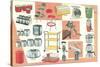 Assortment of Kitchen Goods-null-Stretched Canvas