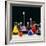 Assortment of Laboratory Flasks Holding Solutions-Tek Image-Framed Premium Photographic Print