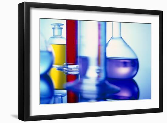 Assortment of Laboratory Glassware-Colin Cuthbert-Framed Photographic Print