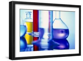 Assortment of Laboratory Glassware-Colin Cuthbert-Framed Photographic Print