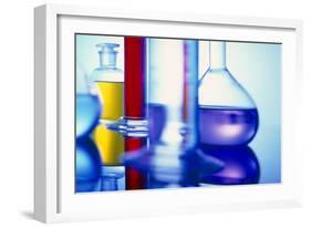 Assortment of Laboratory Glassware-Colin Cuthbert-Framed Photographic Print