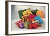 Assortment of Pillows, Retro-null-Framed Art Print