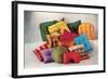 Assortment of Pillows, Retro-null-Framed Art Print