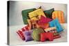 Assortment of Pillows, Retro-null-Stretched Canvas