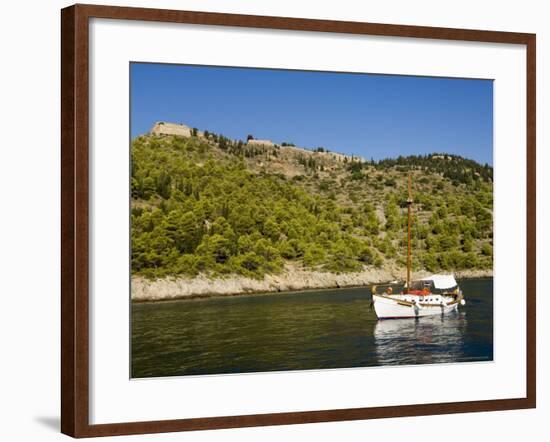 Assos Castle, Assos, Kefalonia (Cephalonia), Ionian Islands, Greece-R H Productions-Framed Photographic Print