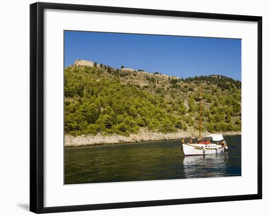 Assos Castle, Assos, Kefalonia (Cephalonia), Ionian Islands, Greece-R H Productions-Framed Photographic Print