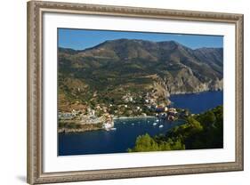 Assos Village, Cephalonia, Ionian Islands, Greek Islands, Greece, Europe-Tuul-Framed Photographic Print