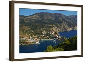 Assos Village, Cephalonia, Ionian Islands, Greek Islands, Greece, Europe-Tuul-Framed Photographic Print