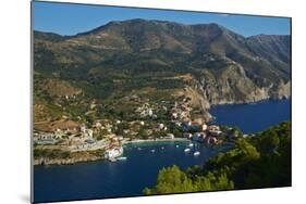 Assos Village, Cephalonia, Ionian Islands, Greek Islands, Greece, Europe-Tuul-Mounted Photographic Print